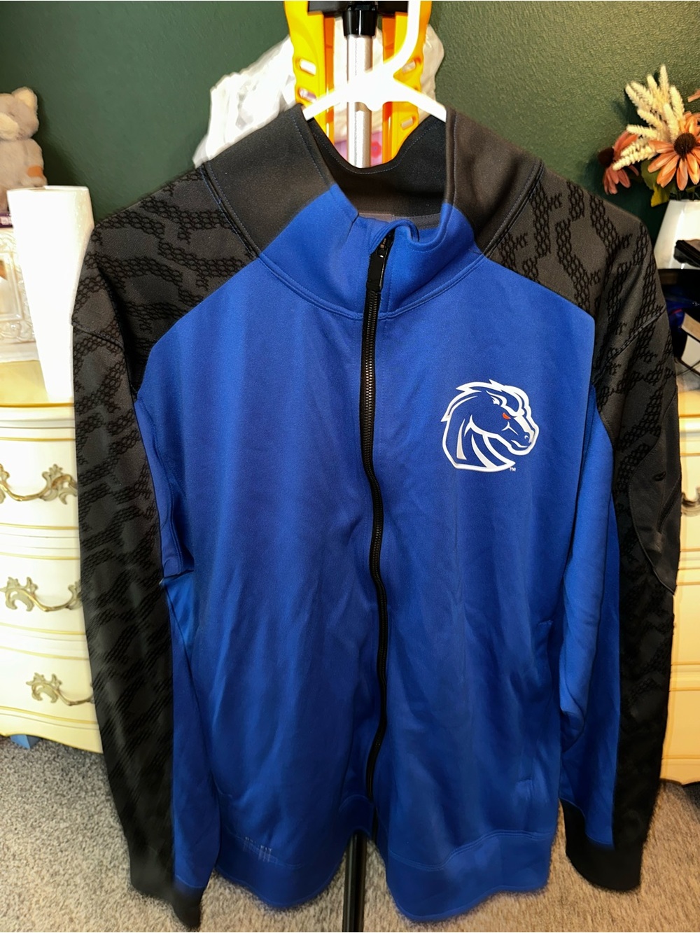 Boise State Nike Men's Blue & Black Full-Zip Athletic Jacket XL